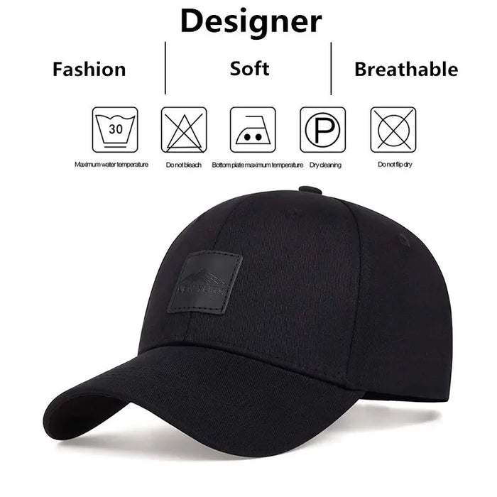 Adjustable Leather Snapback Baseball Cap / Hat For Outdoor Wear