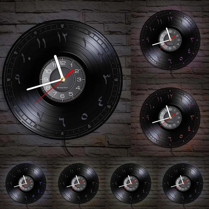 Jewish Vinyl Record Wall Clock