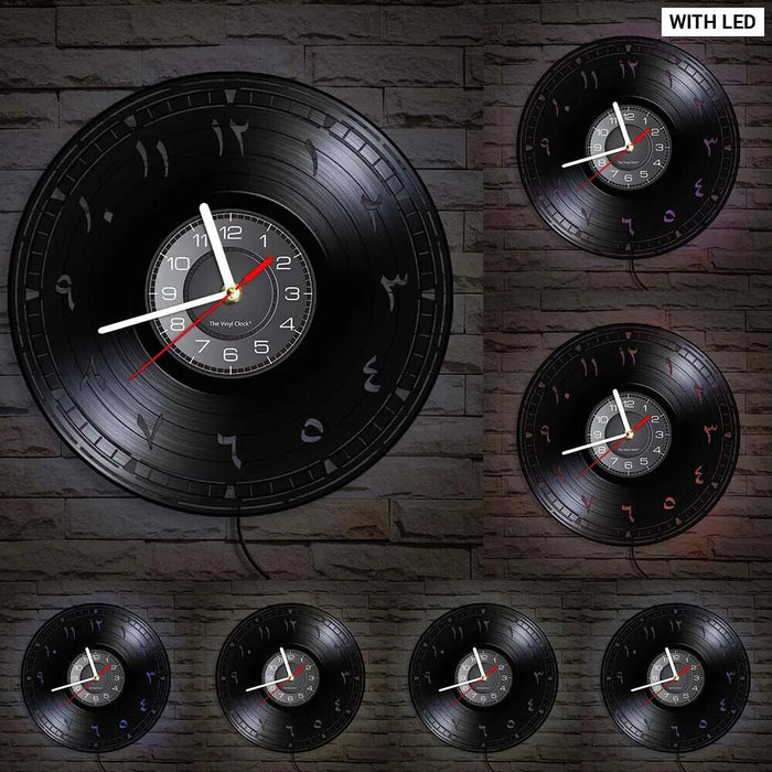 Jewish Vinyl Record Wall Clock