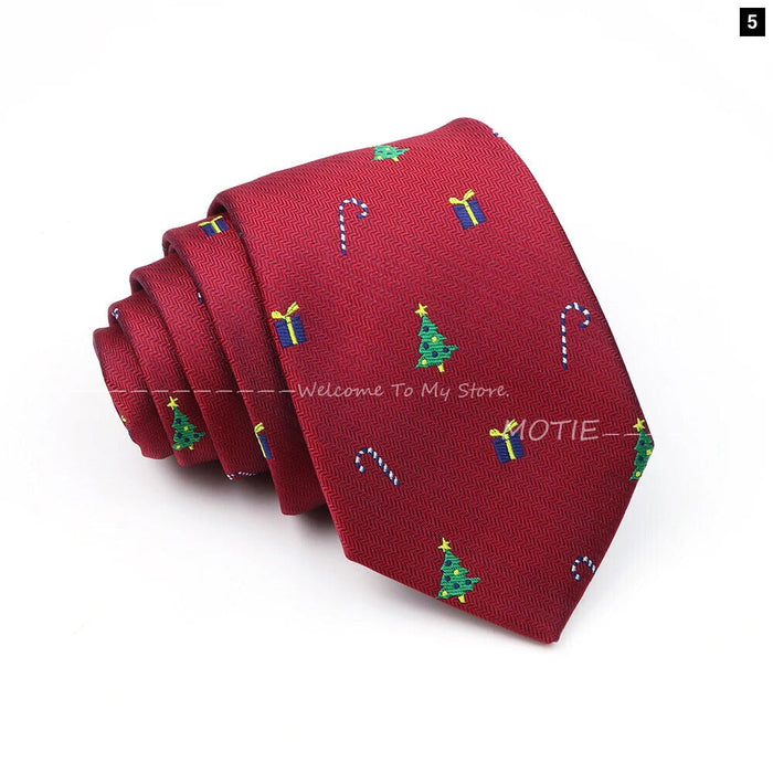 Santa Claus Necktie For Christmas And Halloween Parties