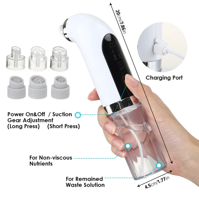 Usb Rechargeable Blackhead Vacuum For Clear Skin