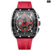 Sport Chronograph Quartz Silicone Bracelet Watches With Big