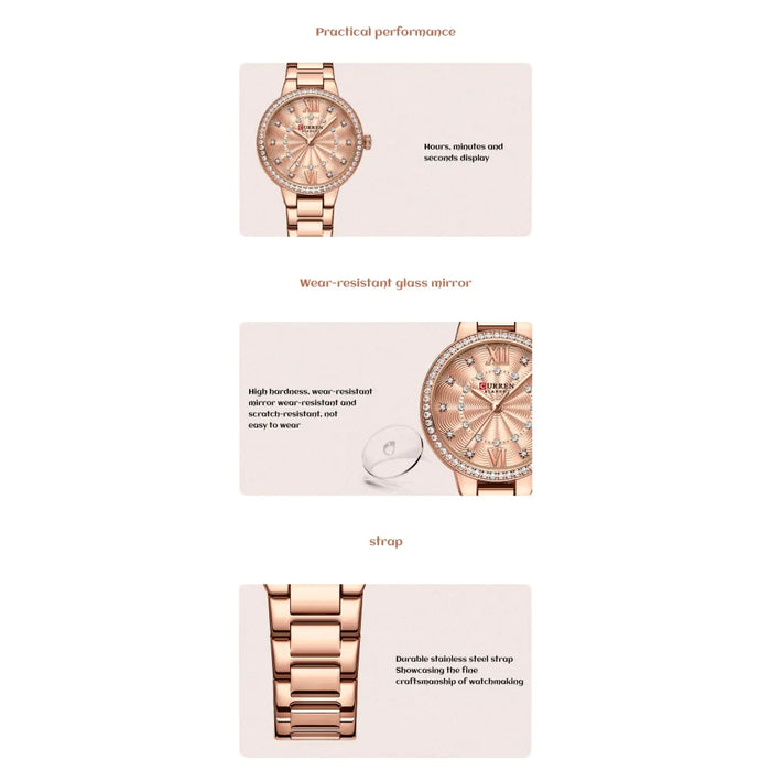 Creative Waterproof Steel Silver Watches For Women