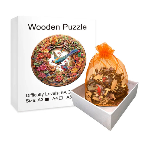 Enchanting Wooden Bird Puzzle For All Ages