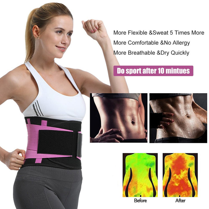 Adjustable Breathable Waist Back Compression Brace for Body Shaping Weight Loss