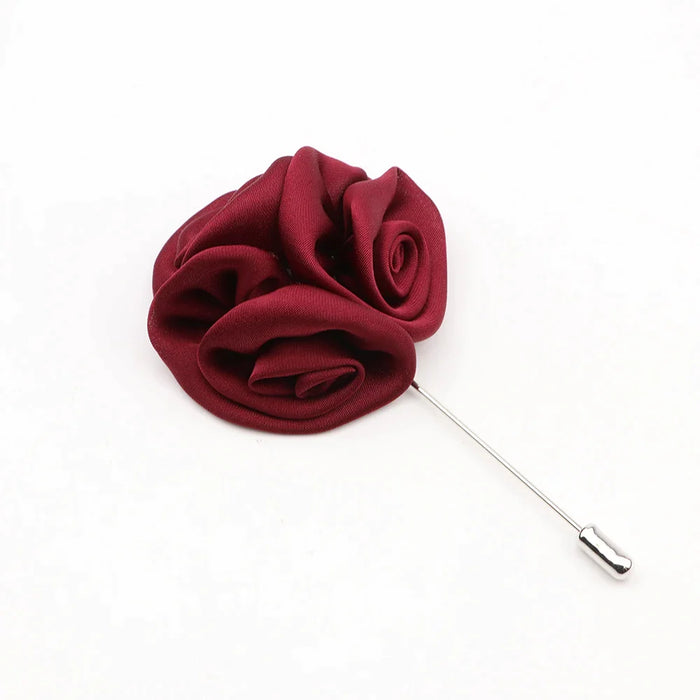 17 Colour Mens Handmade Floral Lapel Pin For Weddings