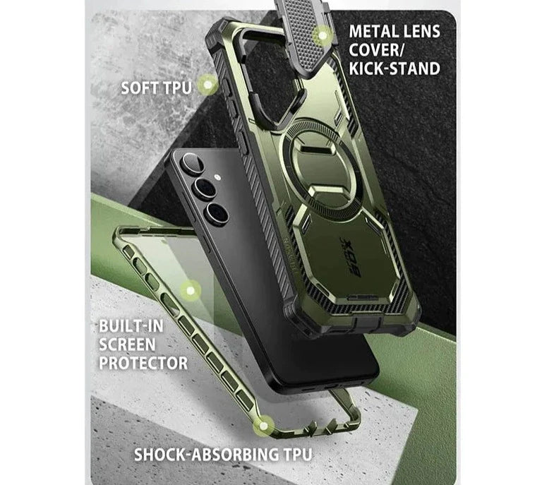 For Samsung Galaxy S24 6.2 Inch Armorbox Full-Body Rugged Case With Built-In Screen Protector