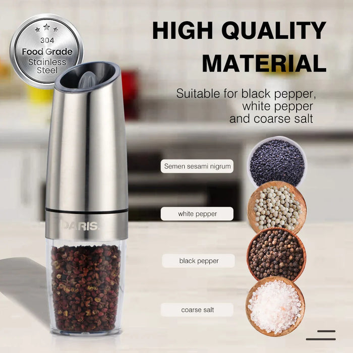 Electric Automatic Salt And Pepper Mill Grinders With Led Light