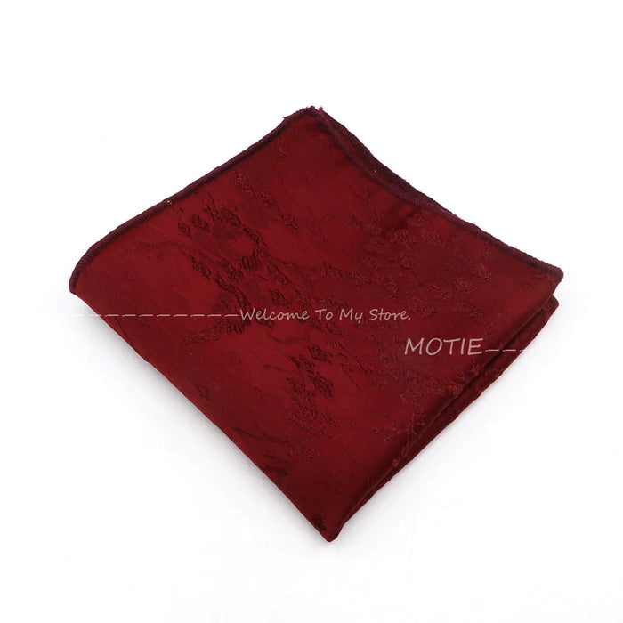 Floral Pocket Square Elegantly Polyester Hanky For Suits And Ties