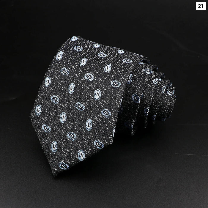 Polyester Necktie For Men For Business Meetings Formal Events And Daily Wear