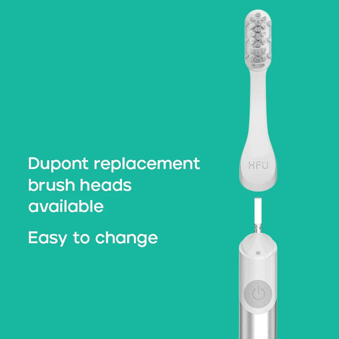 Electric Toothbrush Premium Metal Handle Rubber Coated Brush Head for Optimal Oral Care