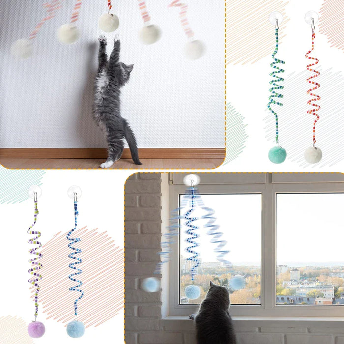 Spring Cat Toy Interactive Hanging Door Toy