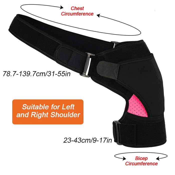 Adjustable Compression Shoulder Brace Sleeve Wrap For Pain Relief Dislocated Ac Joint