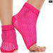 2pcs/pair Open Toe Ankle Compression Socks With Arch