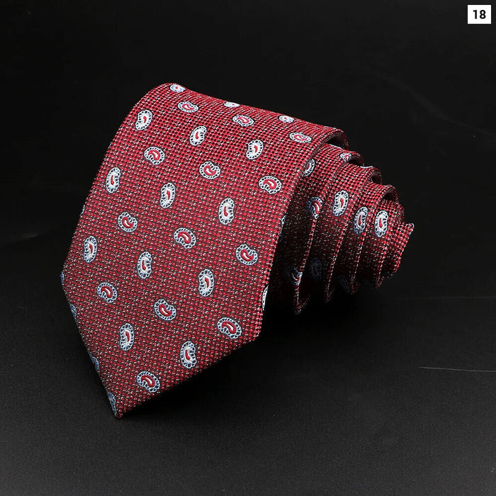 Polyester Necktie For Men For Business Meetings Formal Events And Daily Wear