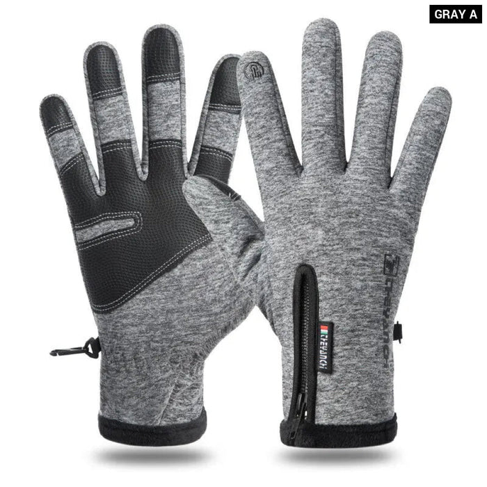 Winter Cycling Gloves Touch Screen Non Slip Windproof Warm