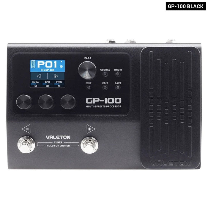 Gp-100 Guitar Multi-Effects Processor Pedal Built In 140 Effects 90S Looping Time Multi Language Expression Guitar Pedal