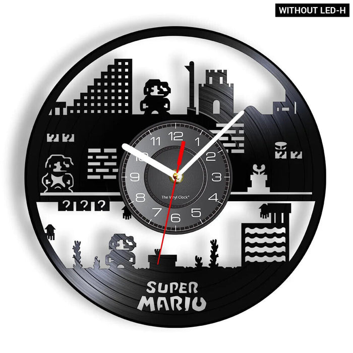 Retro Mushroom Game Wall Clock