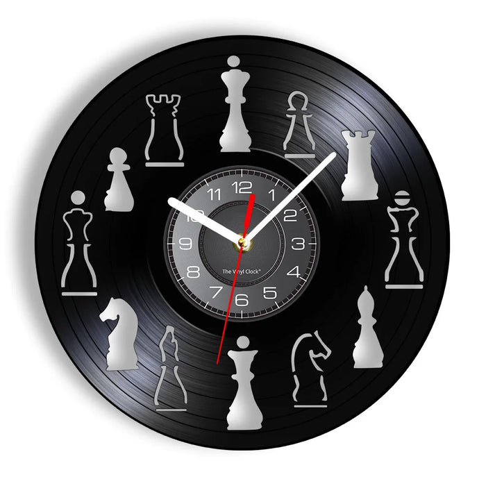 Chess Club Wall Clock