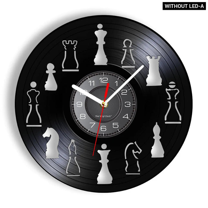 Chess Club Wall Clock