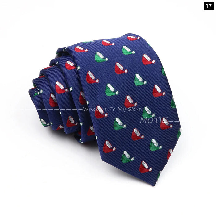 Santa Claus Necktie For Christmas And Halloween Parties