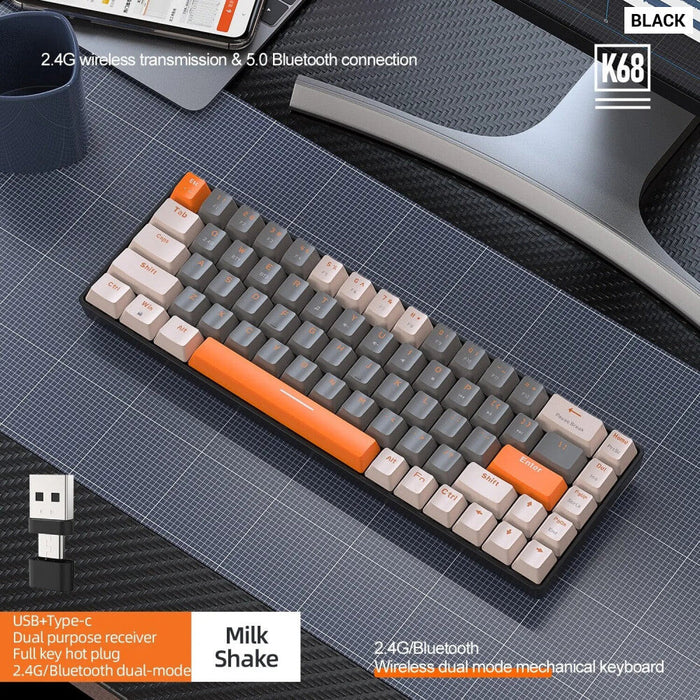 68 Key Wireless Mechanical Keyboard