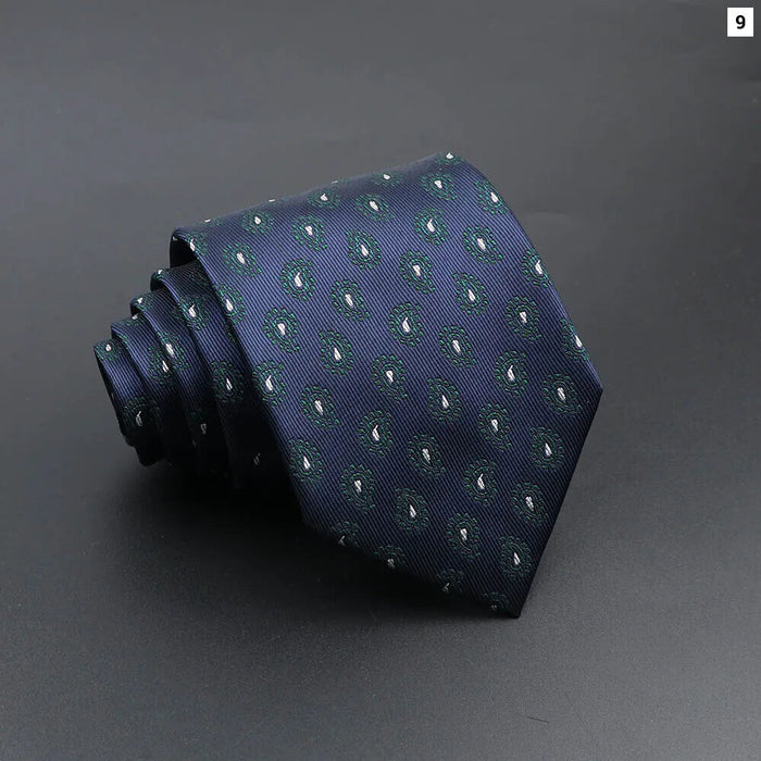 Blue Plaid Striped Tie 8Cm Classic Necktie For Mens Fashion For Daily Wear Weddings And Gifts