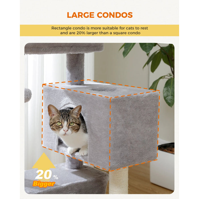 80Cm Cat Tower Double Condo Perch