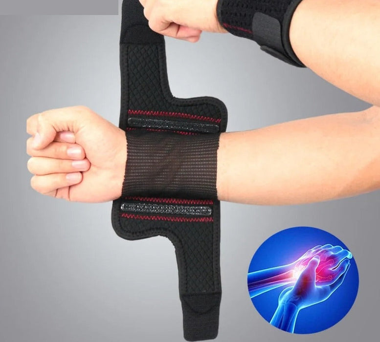 2 Pcs Adjustable Sport Compression Wrist Brace For Volleyball Weightlifting