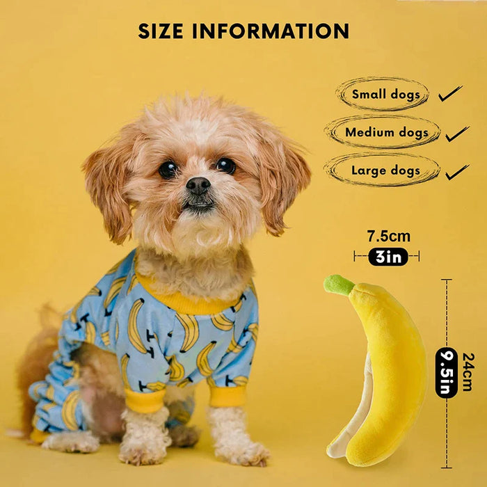 Plush Banana Dog Toy