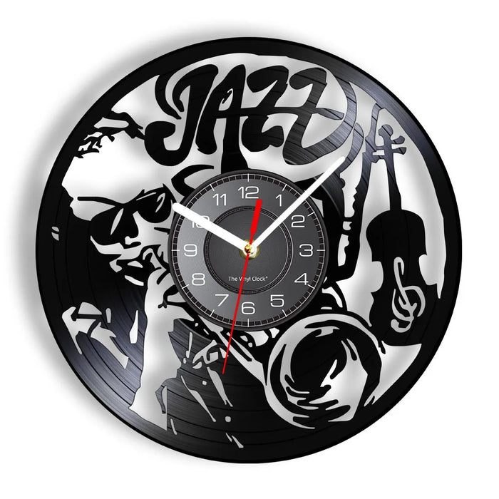 Jazz Legends Vinyl Record Wall Clock