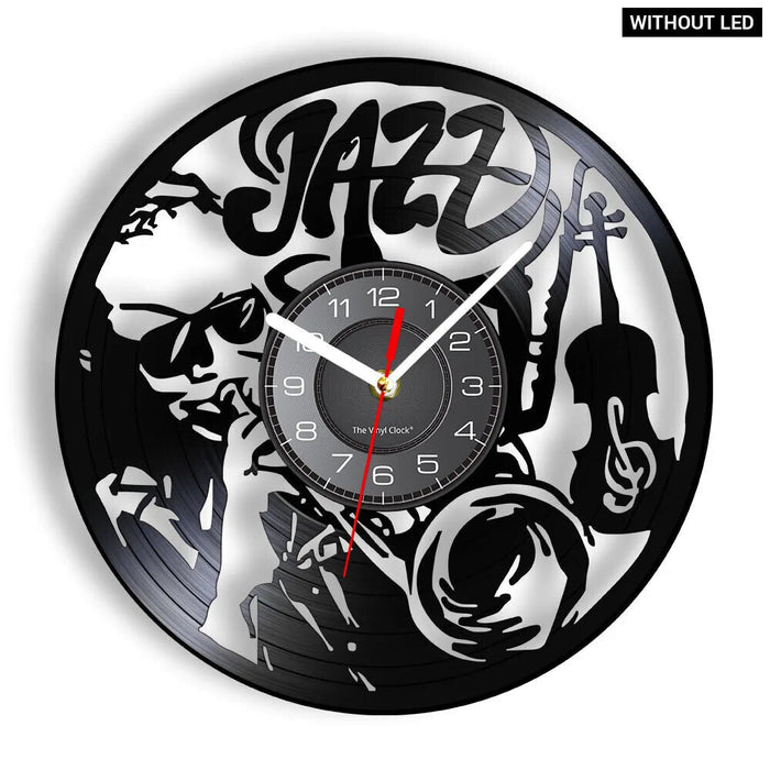 Jazz Legends Vinyl Record Wall Clock