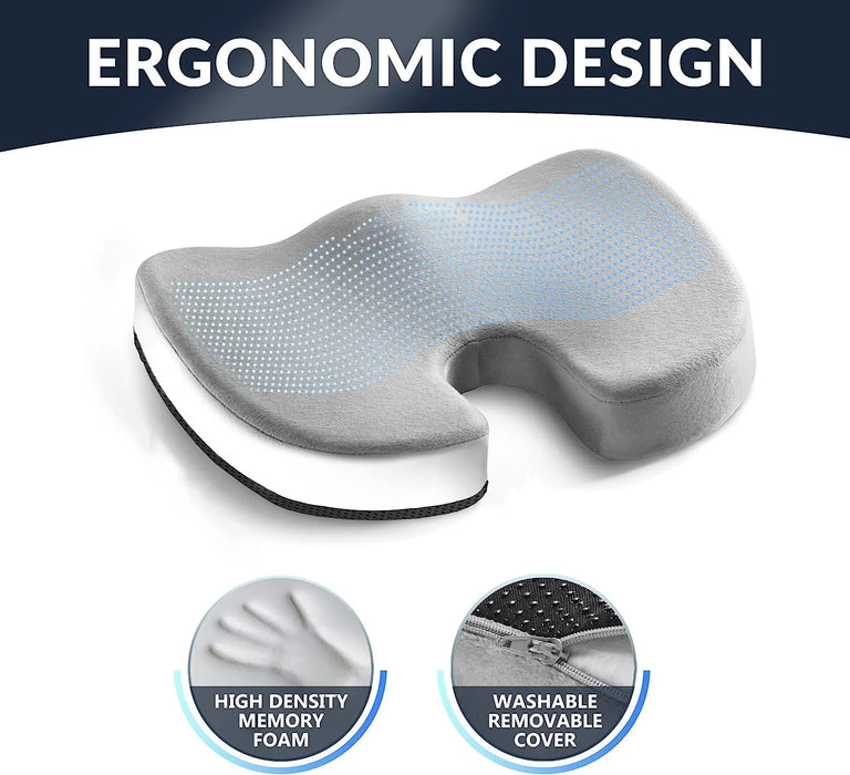 Non Slip Gel Memory Foam Coccyx Cushion