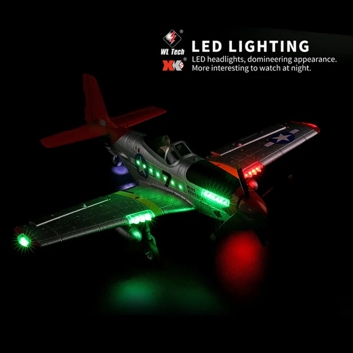 Led Fighter Plane for Kids 2.4g 4ch 3d6g Mode