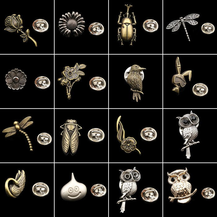 Animal Plant Brooches For Mens Fashion