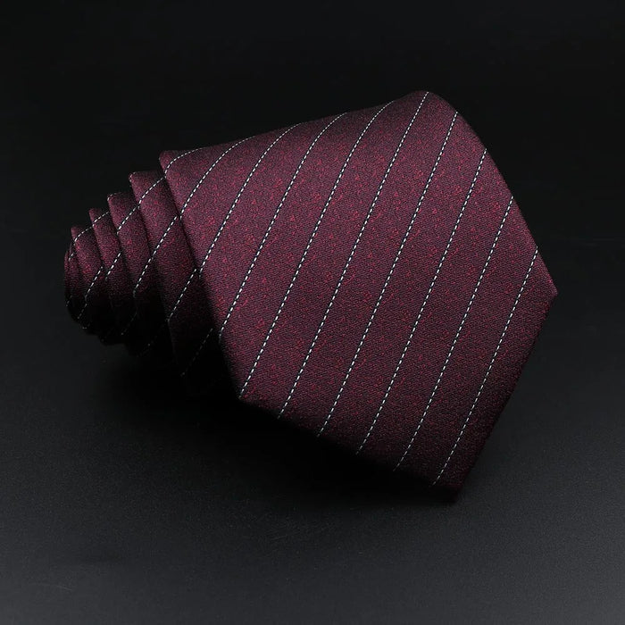 Mens Jacquard Striped Tie For Business Weddings And Daily Wear