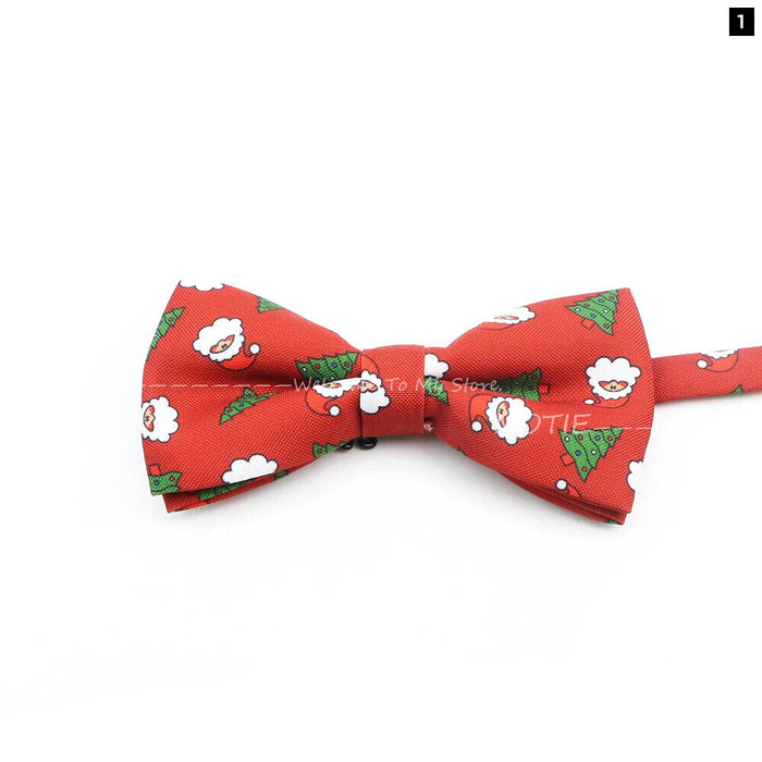 Christmas Milu Deer Bowties Festive Party And Wedding Accessory