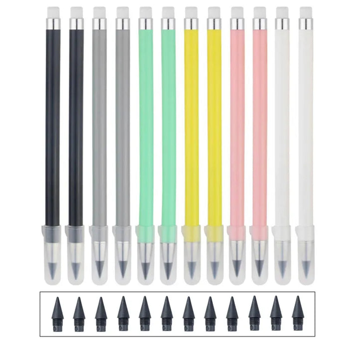 12 Colour Pencil Set Drawing Refills