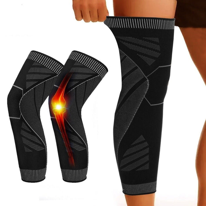 Full Leg Knee Compression Sleeves Protector for Weightlifting Arthritis Joint Pain Relief