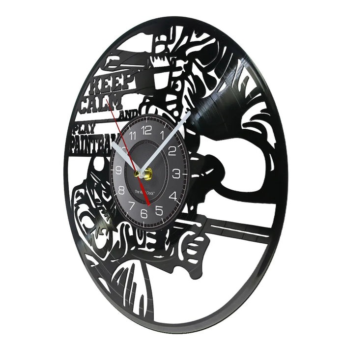 Motivational Paintball Wall Clock