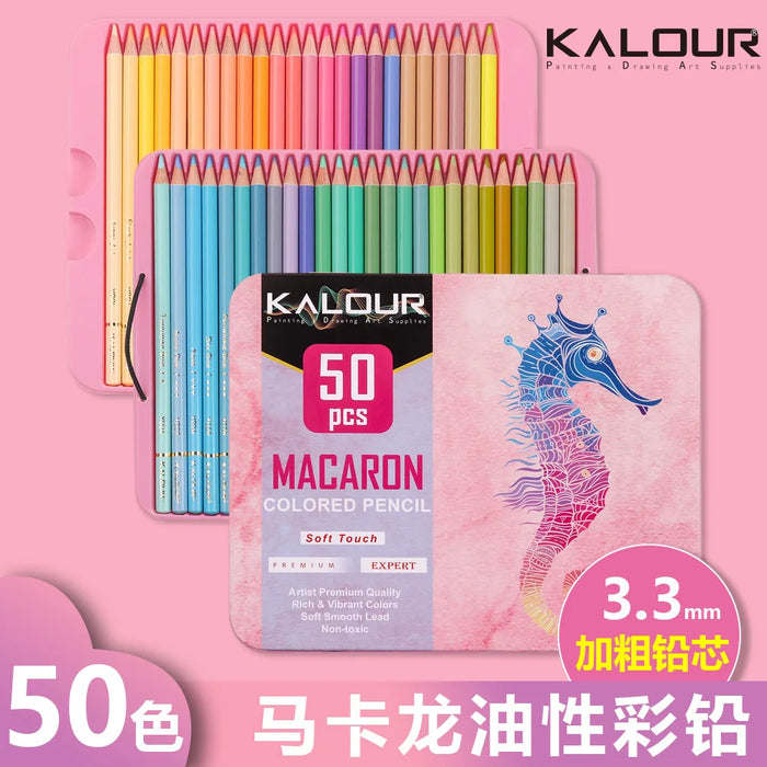 50 Piece Macaron Pencil Set