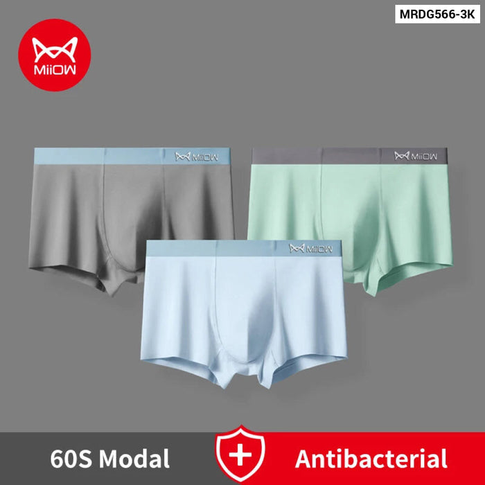 Pack Of 3 Modal Mens Boxers Antibacterial