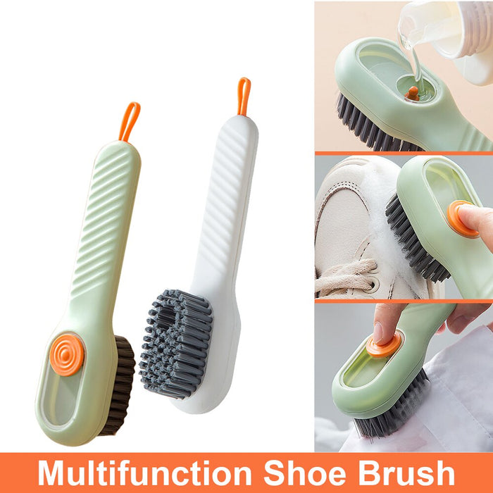 1pcs Multifunction Shoe Brush Soft Bristled Liquid Filled Up Wash Shoe Cleaning Tools Clothes Board Clean Kitchen Accessories