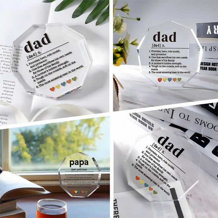 Best Dad Ever Acrylic Plaque For Father's Day Birthday Christmas