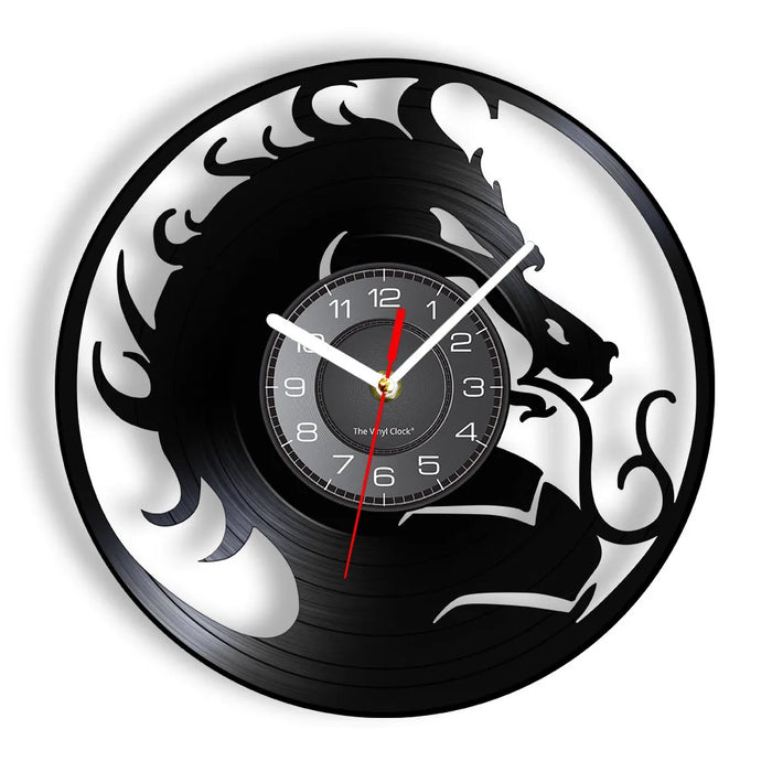 Dragon Vinyl Record Wall Clock