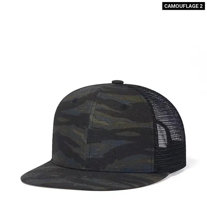 Adjustable Camo Hip Hop Hat For Outdoor Wear