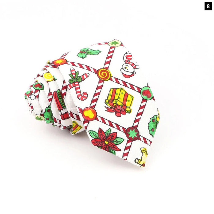 Christmas Cotton Ties For Men Festive Neckwear For Weddings Parties And Gifts