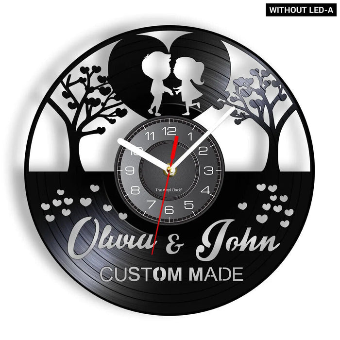 Custom Vinyl Record Wedding Clock