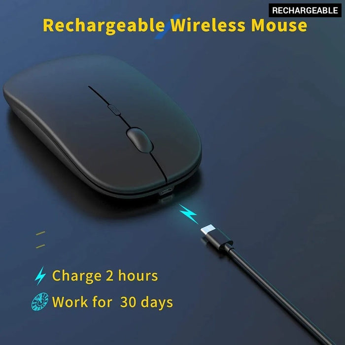 Portable Wireless Rechargeable Ergonomic Quiet And Magical Gaming Mouse For Computers Tablets