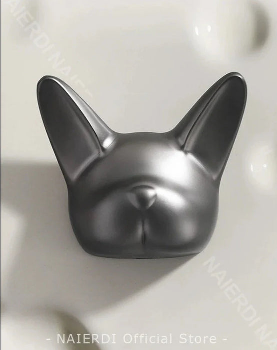 Zinc Alloy Bulldog Wall Hook For Hanging Clothes Hats Coats